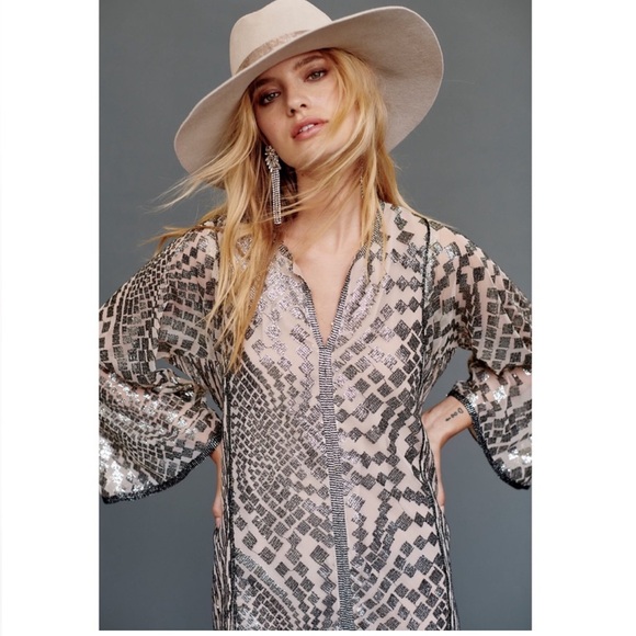 Anna Sui Silver Maxi Dress - Picture 4 of 9